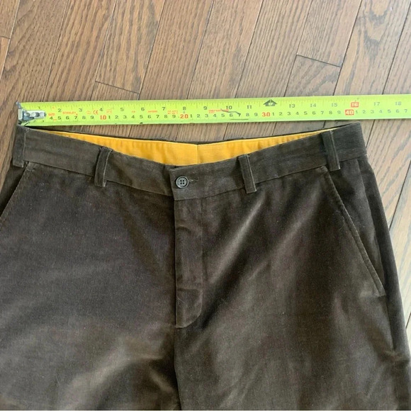 Paul & Shark Yachting Brown Tapered Leg Corduroy Cotton Trousers Size 34 USA - Picture 3 of 16